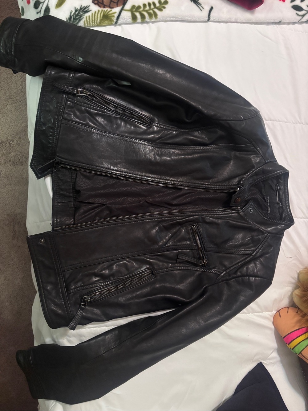 Wilsons Leather Black Moto-Style Leather Jacket